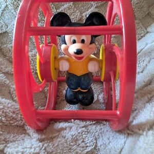 Disney Mickey Mouse Red and Yellow Rolling Toy